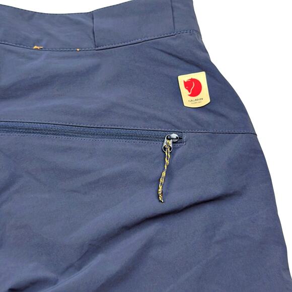 Fjallraven Women's EU42 US 32" 33" High Coast Lite Navy 4" Short 4" Retail $90 - Picture 7 of 9